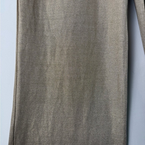 Windsor Women Gold Metallic Flowy Wide-Leg Pants Large Silhouette Stretch Chic - Picture 9 of 9